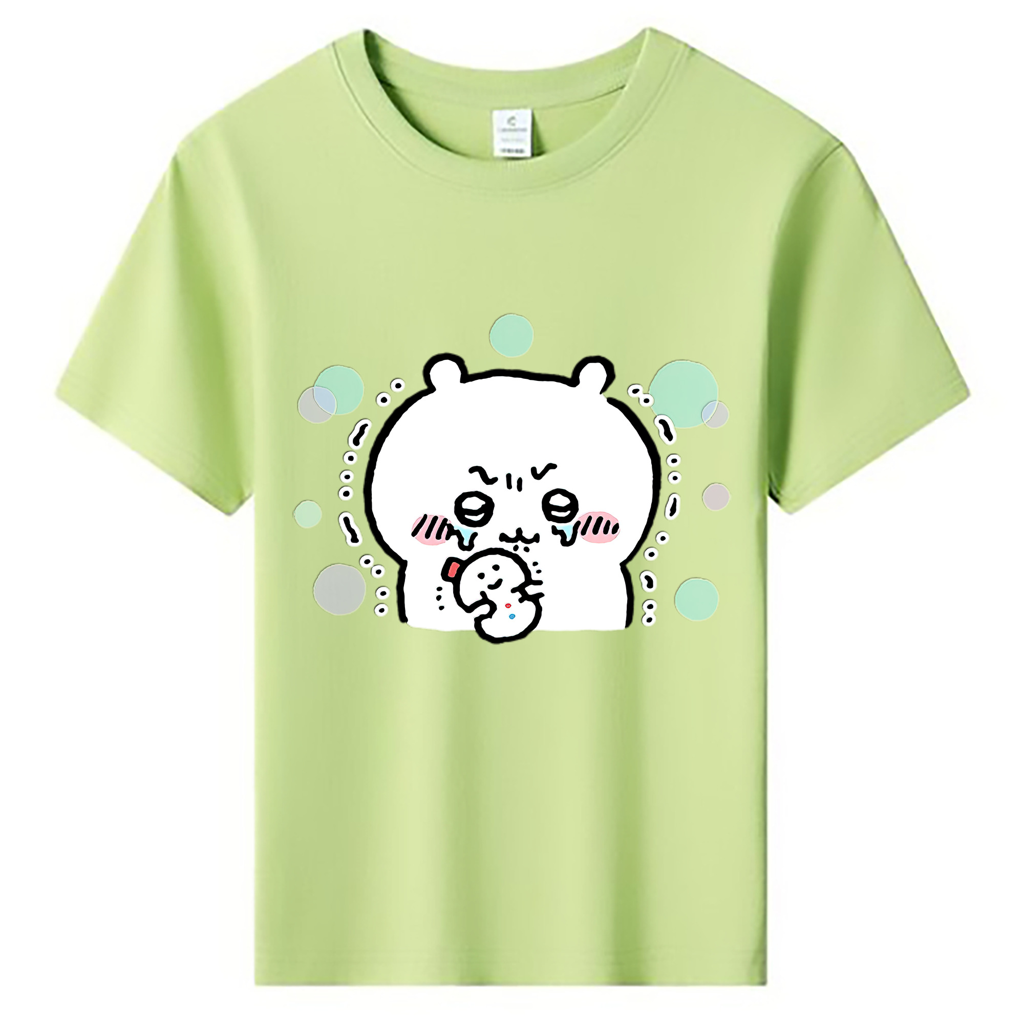 （画像用） ちいかわ ちいかわ Chii-kawa chiikawa 綿100％キッズTシャツ（フロントプリント）